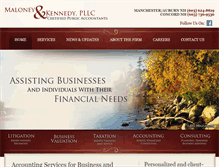 Tablet Screenshot of maloneyandkennedy.com